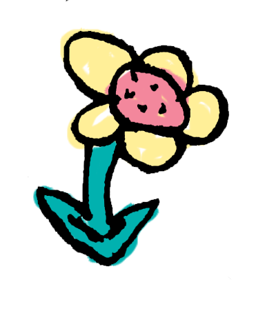 Cartoon flower